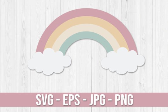 Download Pastel Rainbow Clipart Svg Vector - Rainbow Collection