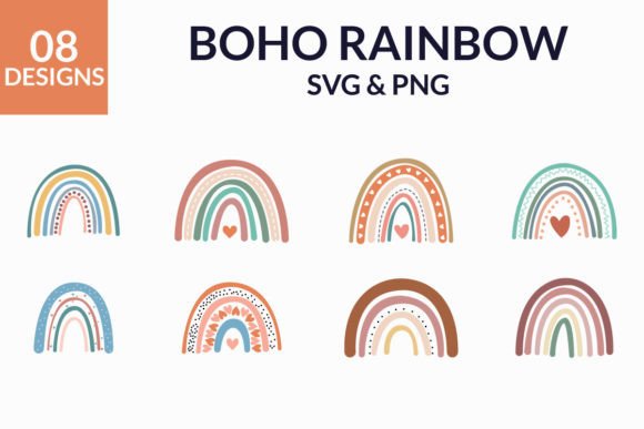 Download Boho Rainbow Bundle Pastel Boho Rainbow - Rainbow Collection